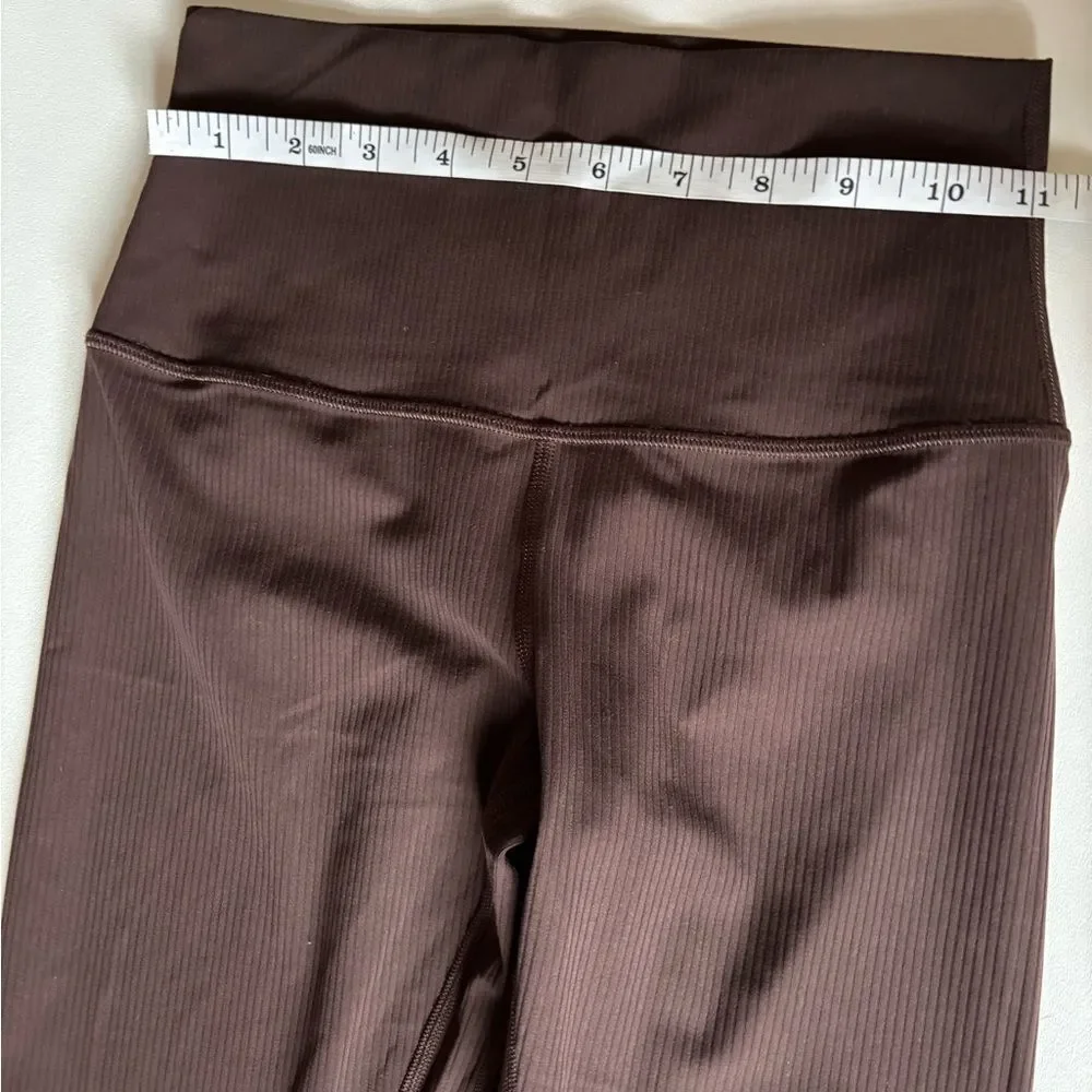 lululemon Align™ High-Rise Ribbed Pant 28” in Espresso Size 4 ~ excellent